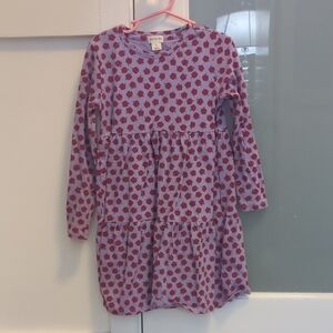 OshKosh B'gosh Purple Dress with Red Floral Pattern